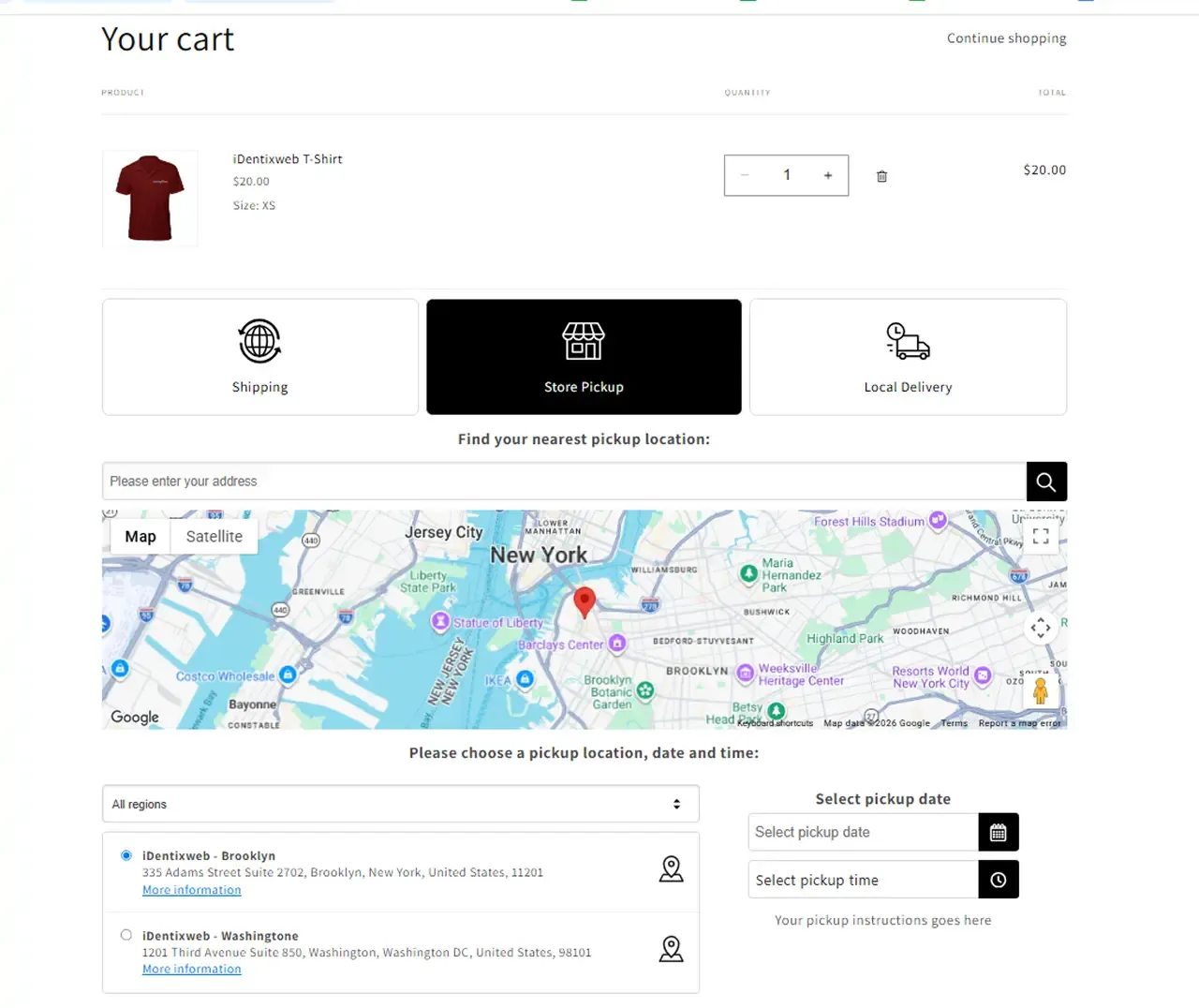 offer store pickup for customers